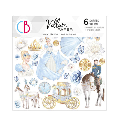Vellum Midnight Spell Fussy Cut 6"x6" 6/Pkg