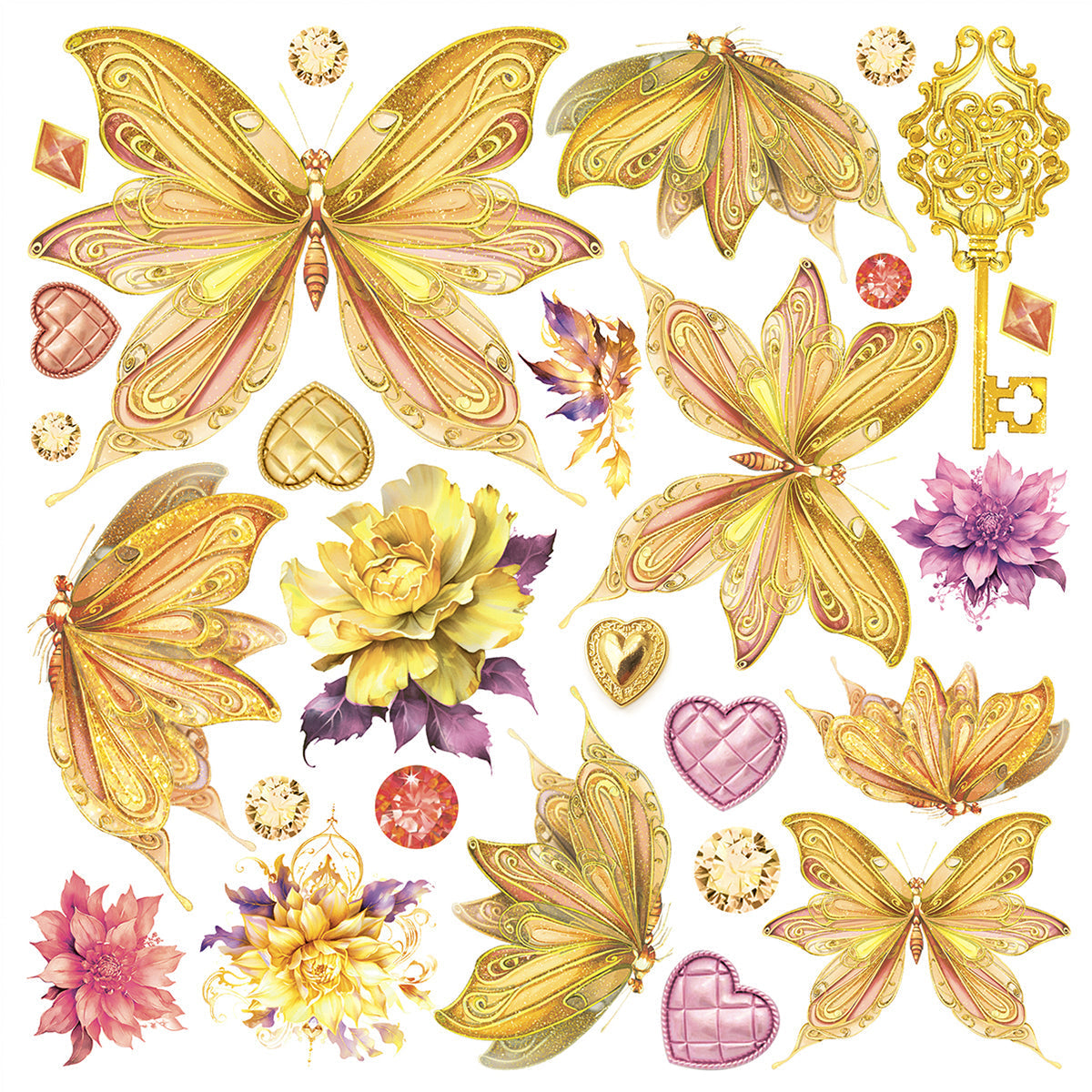 Vellum Ethereal Fussy Cut 6"x6" 6/Pkg