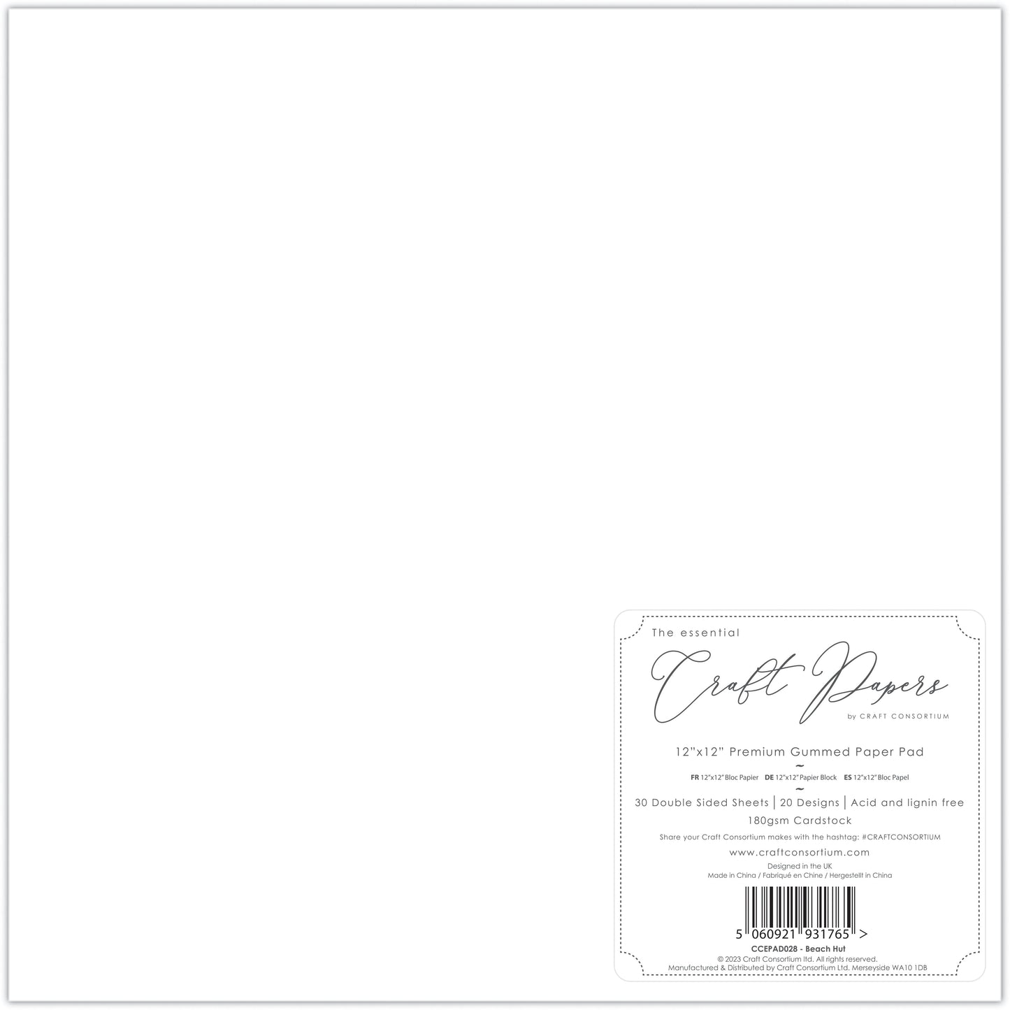 Craft Consortium - Beach Hut - 12x12