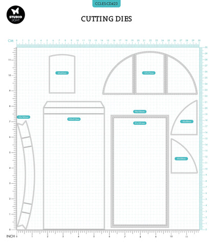 CCL Cutting Die Slimline Shadowbox Essentials 212x142x1mm 1 PC nr.423