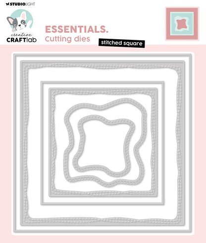 CCL Cutting Die Stitched Square Essentials 147x147x1mm 6 PC nr.761
