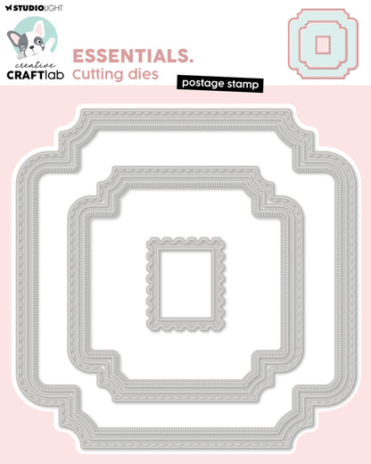 CCL Cutting Die Postage Stamp Essentials 8 PC