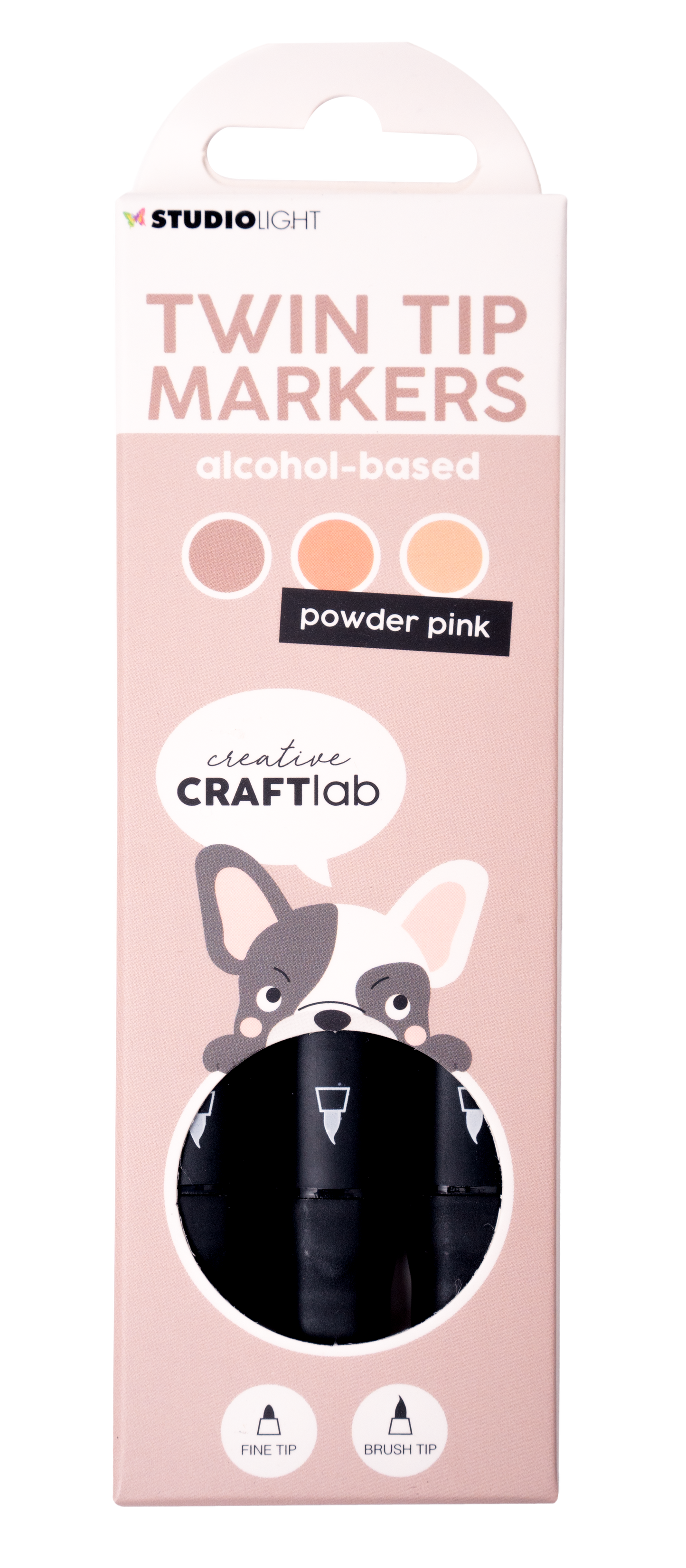 CCL Alcohol Marker Powder Pink Essentials 48x152x13mm 3 PC nr.09