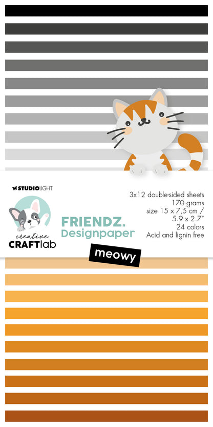 CCL Paper Pad Meowy Friendz 150x75x9mm 36 SH nr.120