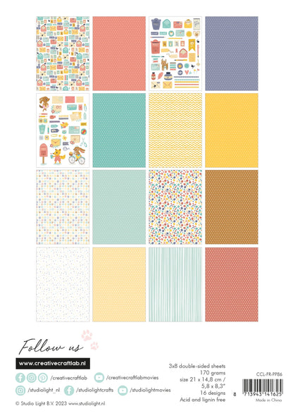 CCL Paper Pad Snailmail Friendz 210x148xmm 24 SH nr.86