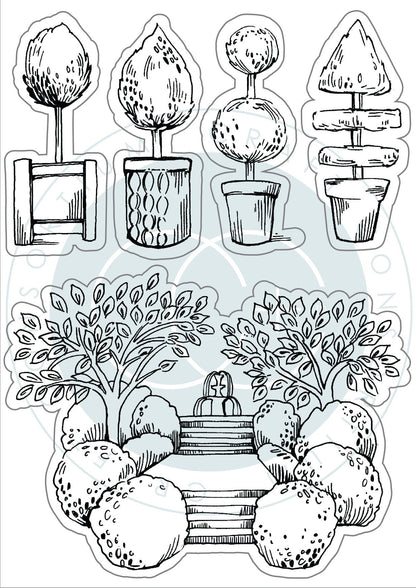 Secret Garden - Stamp Set - Topiary