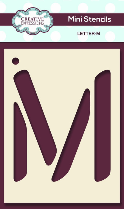 Mini Stencil Upper Case Letter