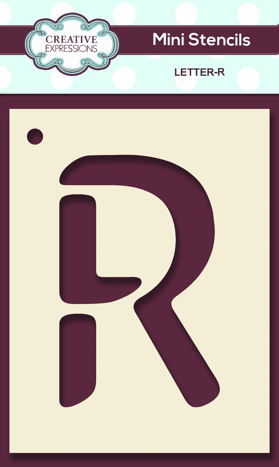 Mini Stencil Upper Case Letter