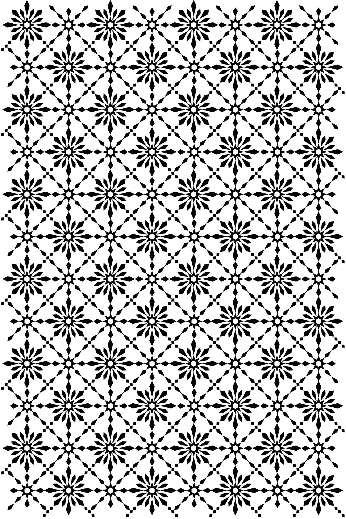Creative Expressions Yuletide Weave 4 in x 6 in Pre Cut Rubber Stamp