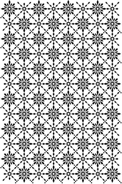 Creative Expressions Yuletide Weave 4 in x 6 in Pre Cut Rubber Stamp