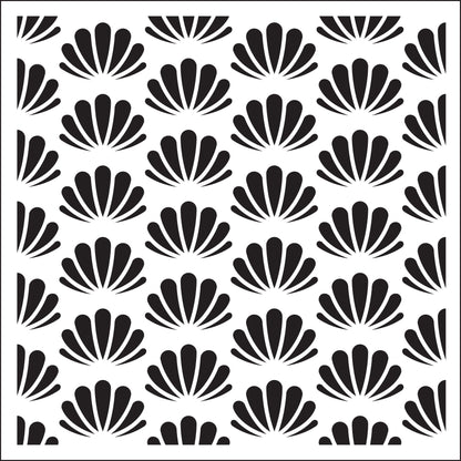 Creative Expressions Sue Wilson Seashells  6 in x 6 in Stencil