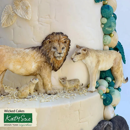 Lion Family Silicone Mould