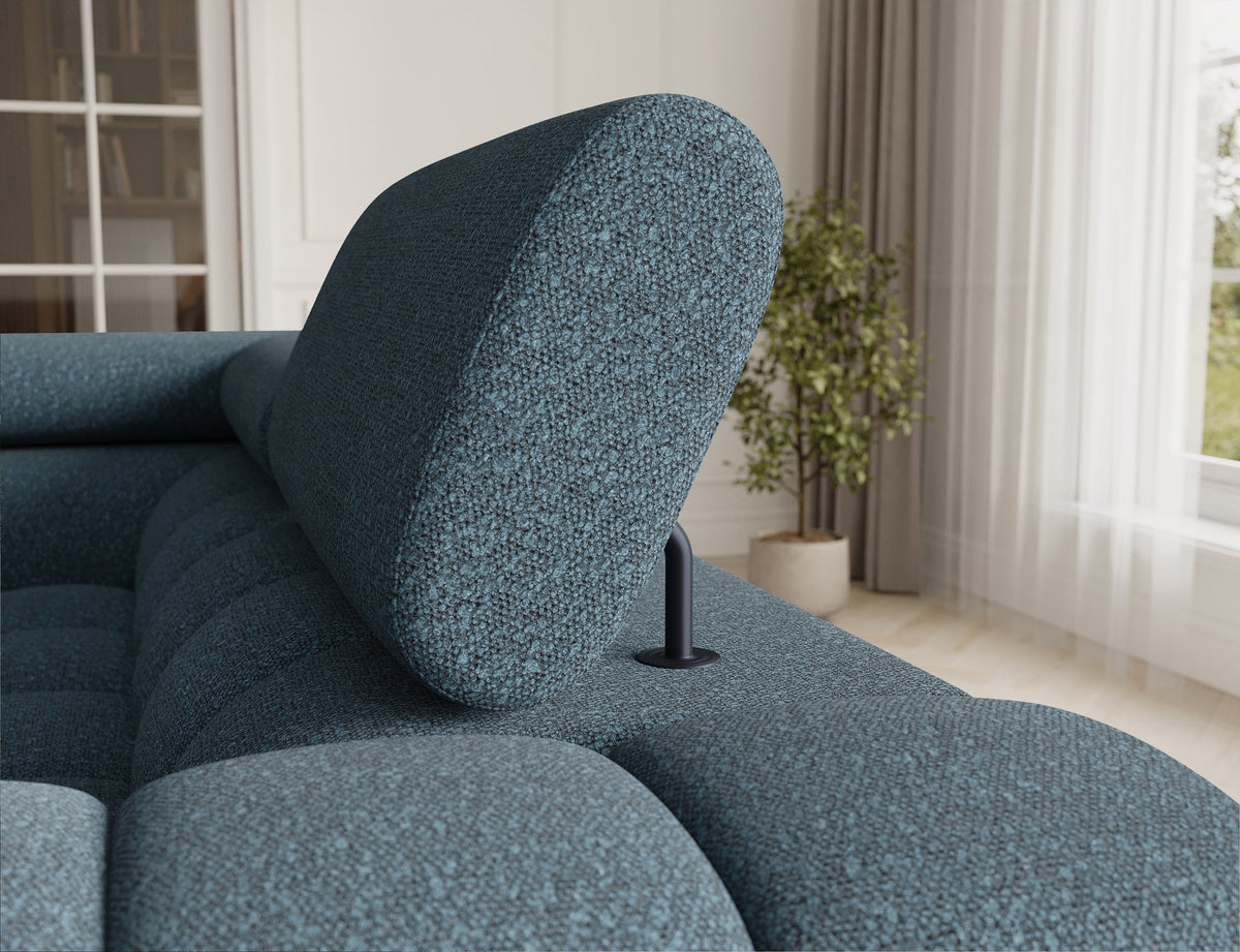 Fectory Sectional Storage Sleeper Chaise Sofa - Blue