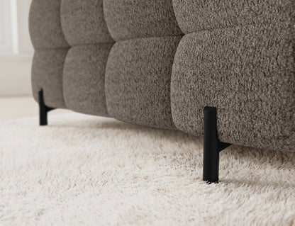 Sektionaler Aufbewahrungsschlafcouch mit Chaiselongue - Taupe