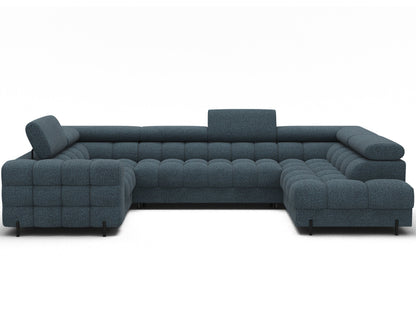 Fectory Sectional Storage Sleeper Chaise Sofa - Blue