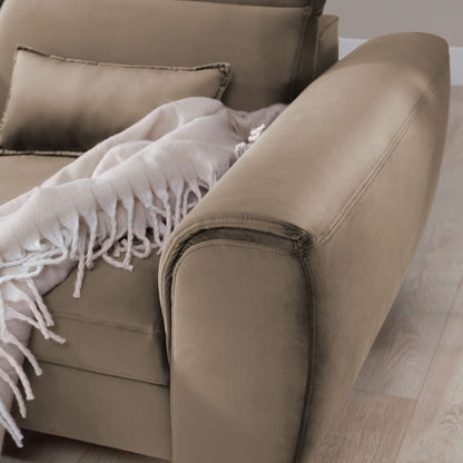 Foble Sectional Storage Sleeper Chaise Sofa - Beige