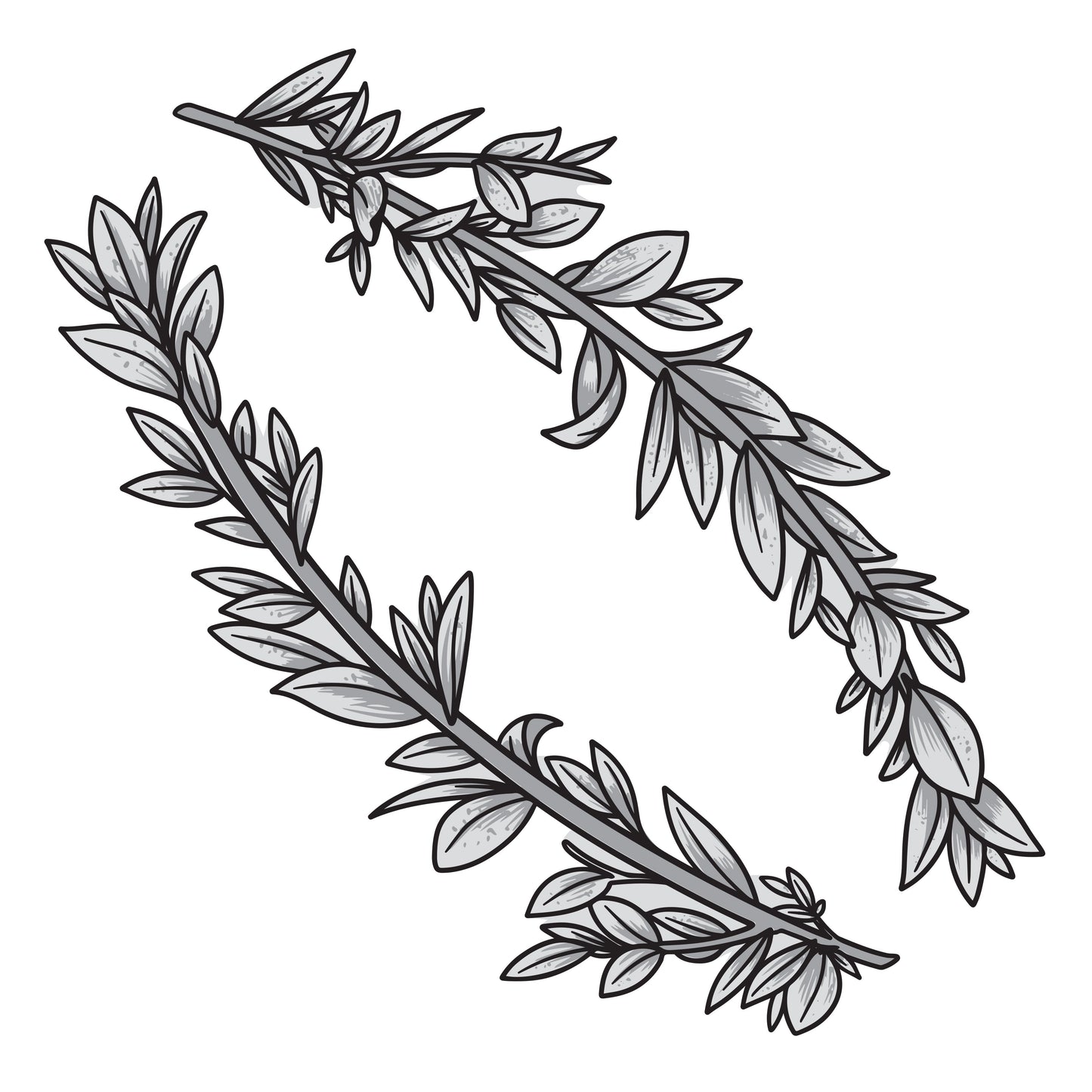 Couture Creations - Elegance Collection - Layering Stamp And Die Set - Curving Branches Mini (6pc)
