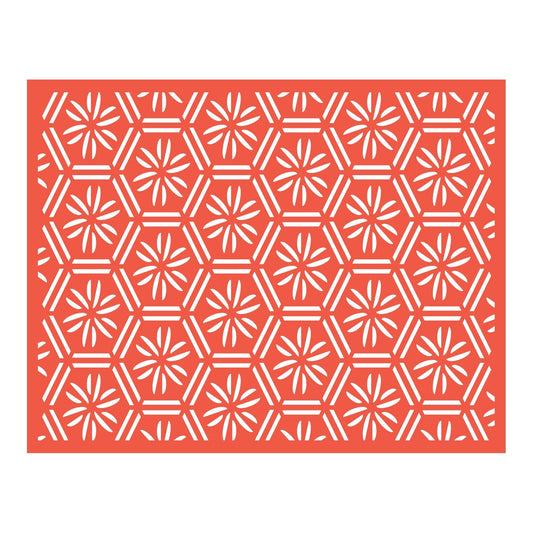 Geometric Floral Background Cutting Die Set (1pc)