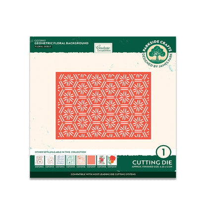 Geometric Floral Background Cutting Die Set (1pc)