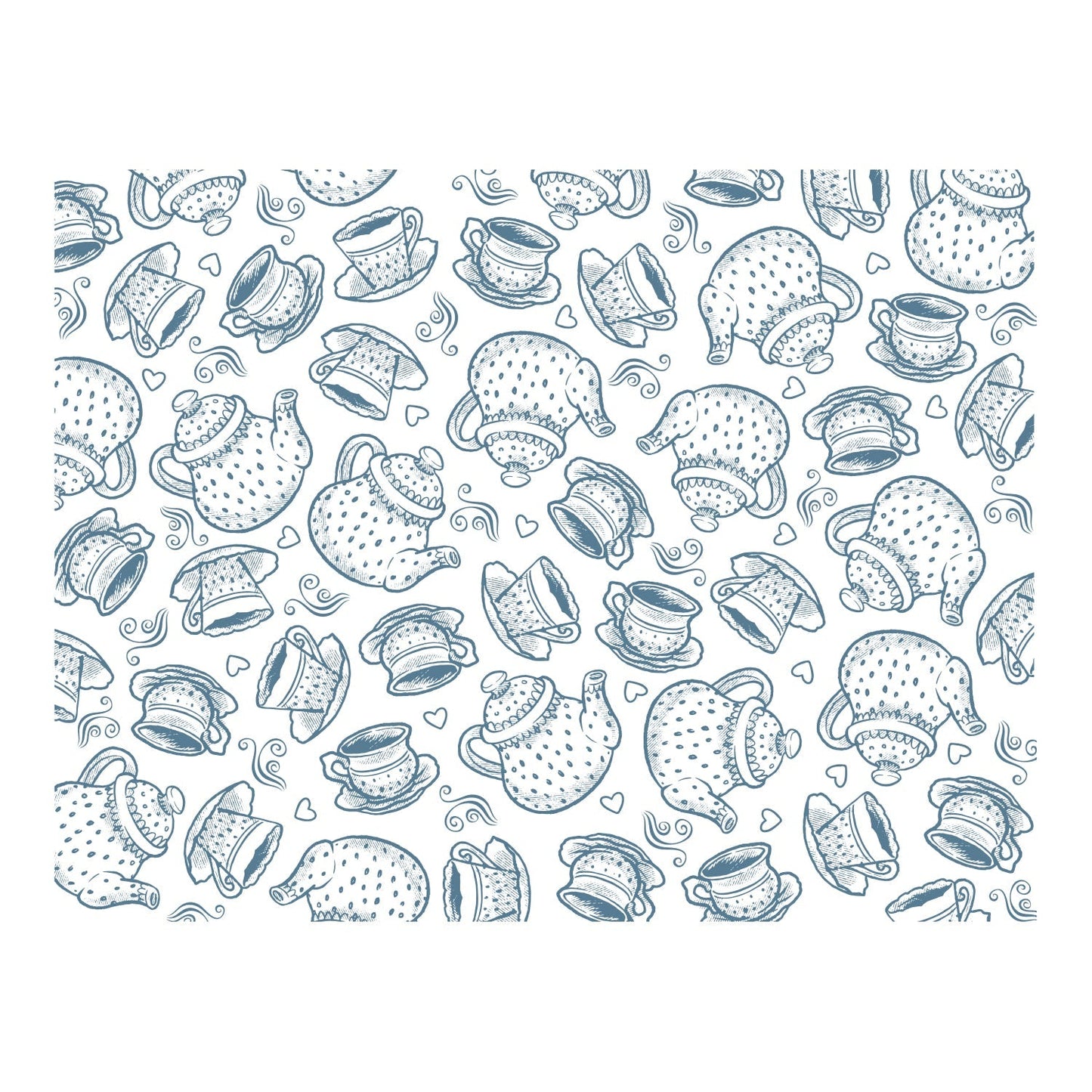 Tea Time Background Photopolymer Stamp Set (1pc)