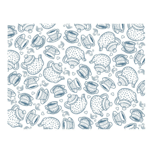 Tea Time Background Photopolymer Stamp Set (1pc)