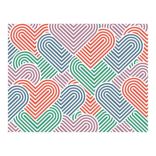 Interlocking Hearts Stencil Set (4pc)