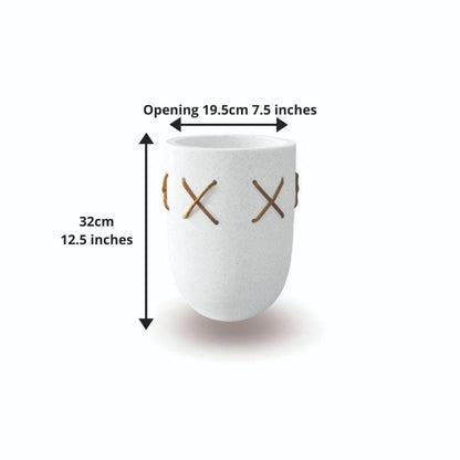 Coco Sandy Zement-Übertopf 23 cm