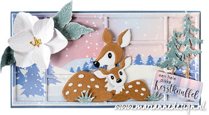Marianne Design A4 Cutting Sheet - Eline's Winter Dreams Backgrounds