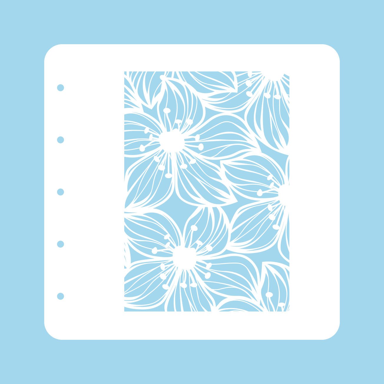 Stencil A6 For Magnetic Colour Set Flower 2