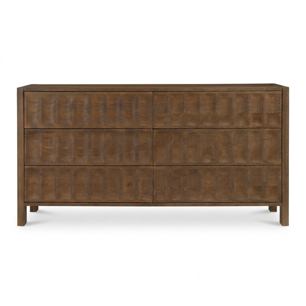 Ronan 6 Drawer Dresser Brown