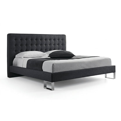 Edmonton Contemporary Graphite Tufted Bett