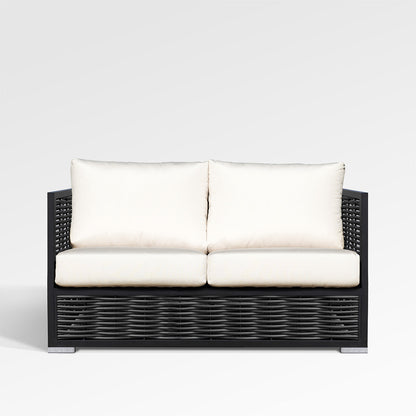 Kastanienbrauner Loveseat mit Sunbrella®-Polstern