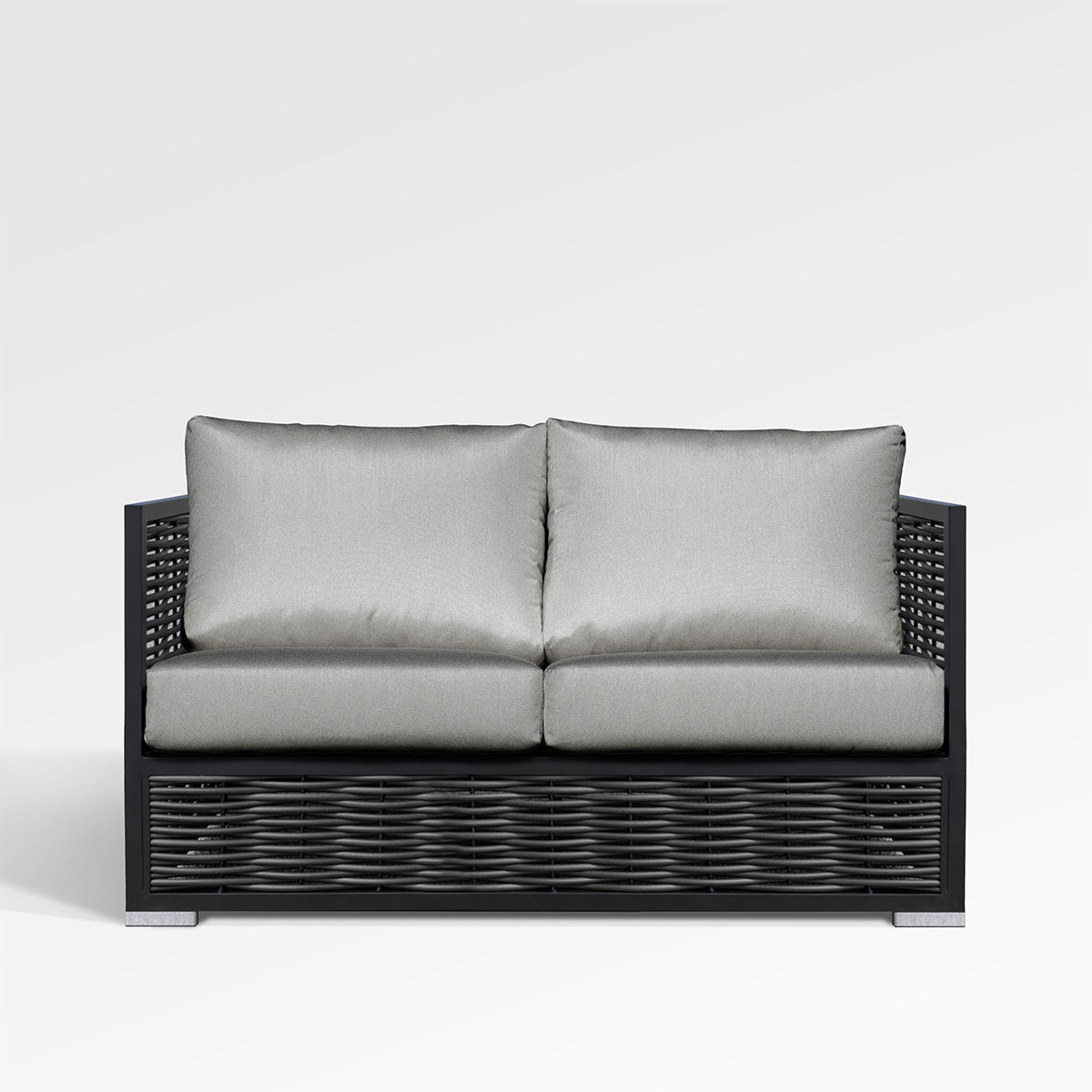 Kastanienbrauner Loveseat mit Sunbrella®-Polstern