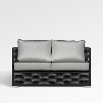 Kastanienbrauner Loveseat mit Sunbrella®-Polstern