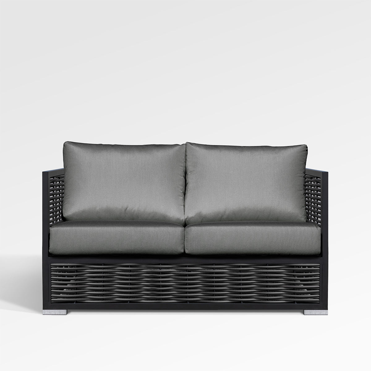 Kastanienbrauner Loveseat mit Sunbrella®-Polstern