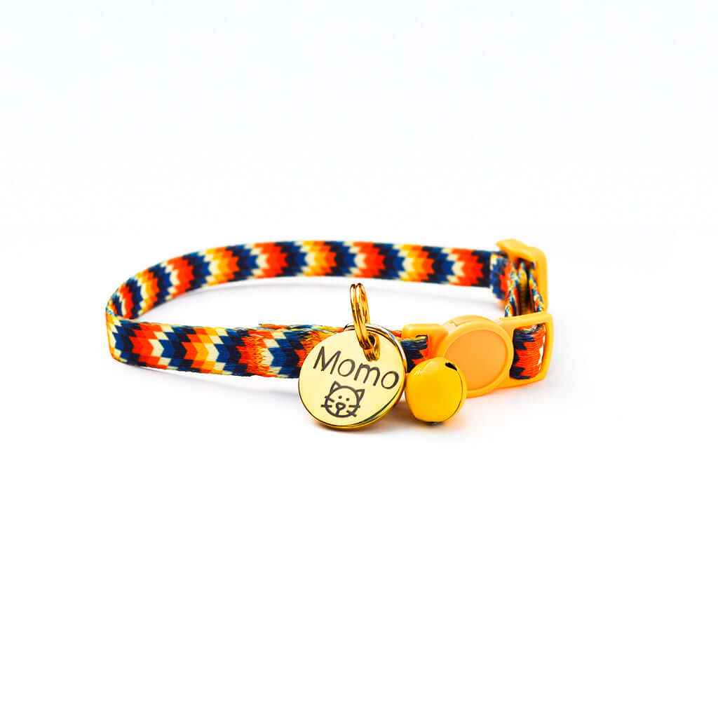 Cat Collar Breakaway - Tribal Designs with ID Tag