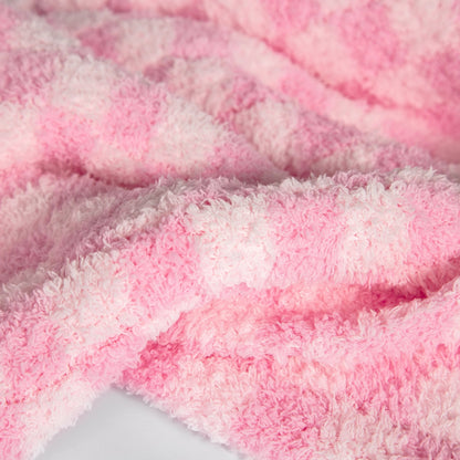 Zuckerwatte-Karo-Plaid, Übergröße