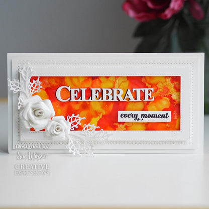 Creative Expressions Sue Wilson Celebrate Craft Die & Stamp Set