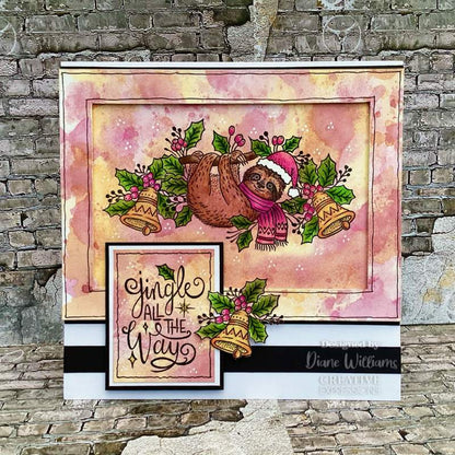 Creative Expressions Designer Boutique Jingle All The Way 6 in x 4 in Clear Stamp Set