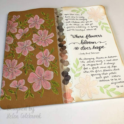 Creative Expressions Helen Colebrook Blooming Marvelous 6 in x 4 in Clear Stamp Set