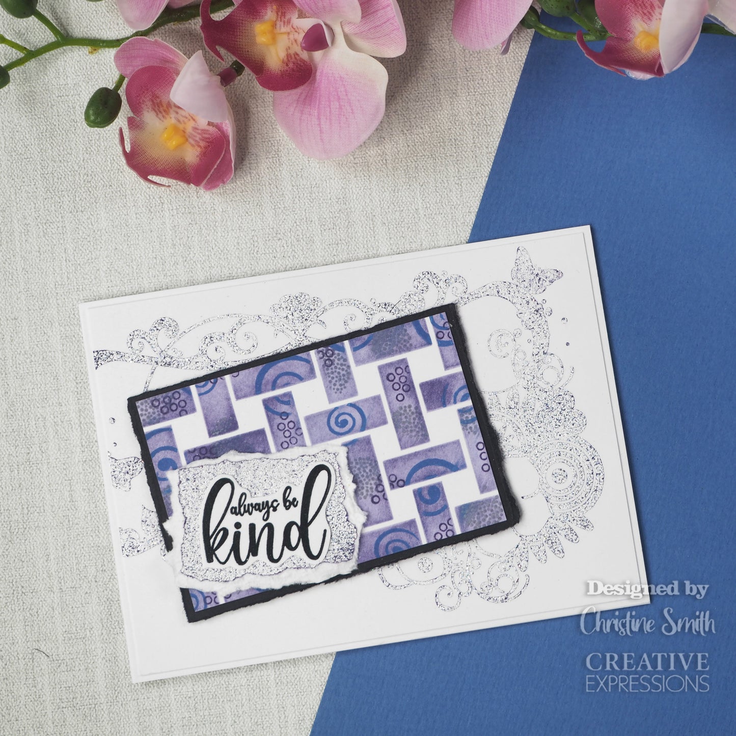 Creative Expressions Designer Boutique Breezy Elements 6 in x 4 in Clear Stamp Set