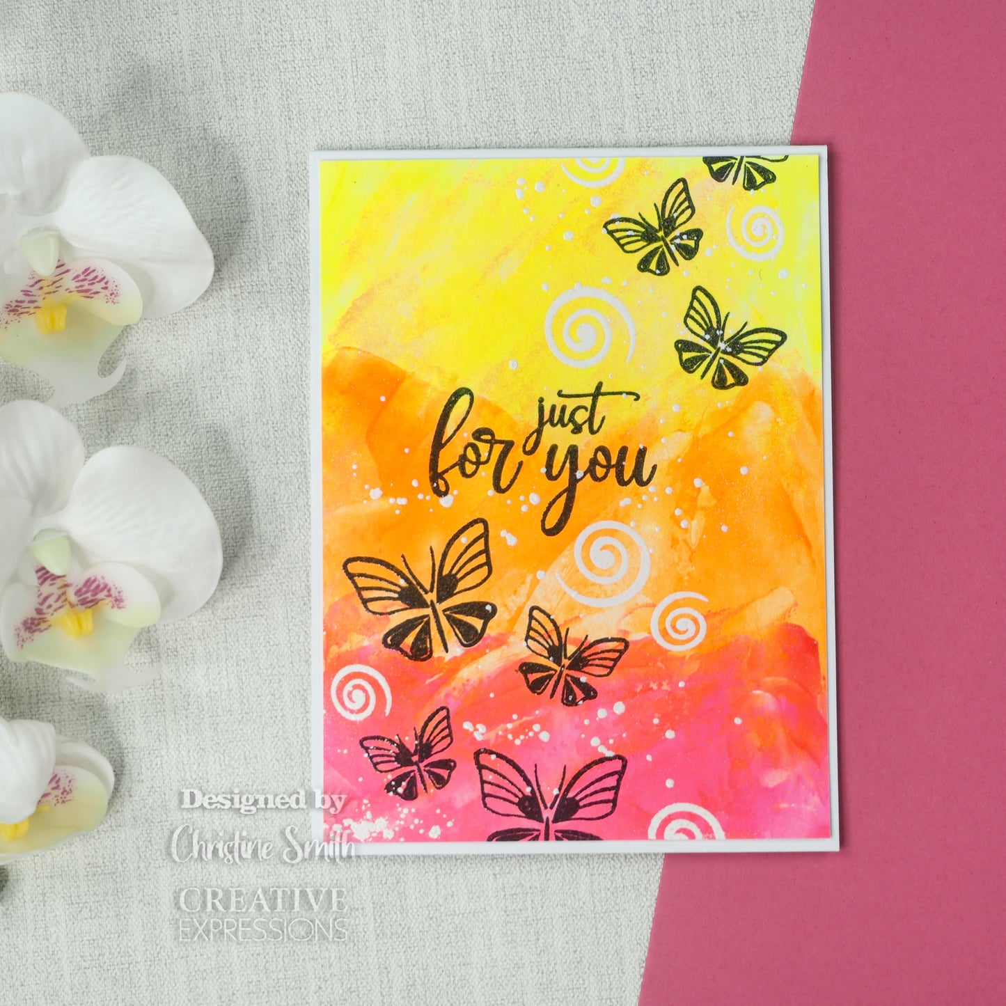 Creative Expressions Designer Boutique Breezy Elements 6 in x 4 in Clear Stamp Set