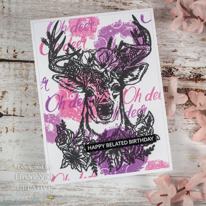 Creative Expressions Designer Boutique Flower King 6 in x 4 in Stamp Set