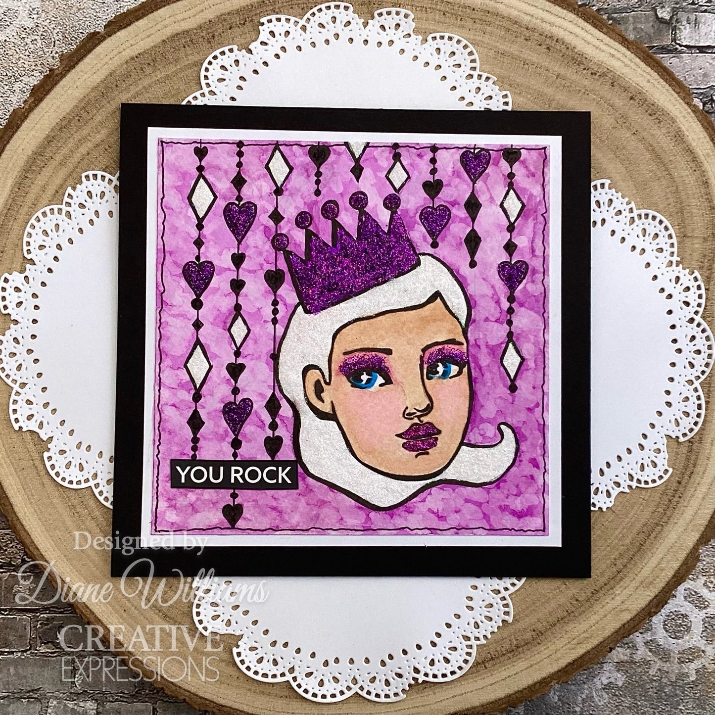 Creative Expressions Jane Davenport SideChick 4 in x 6 in Clear Stamp Set