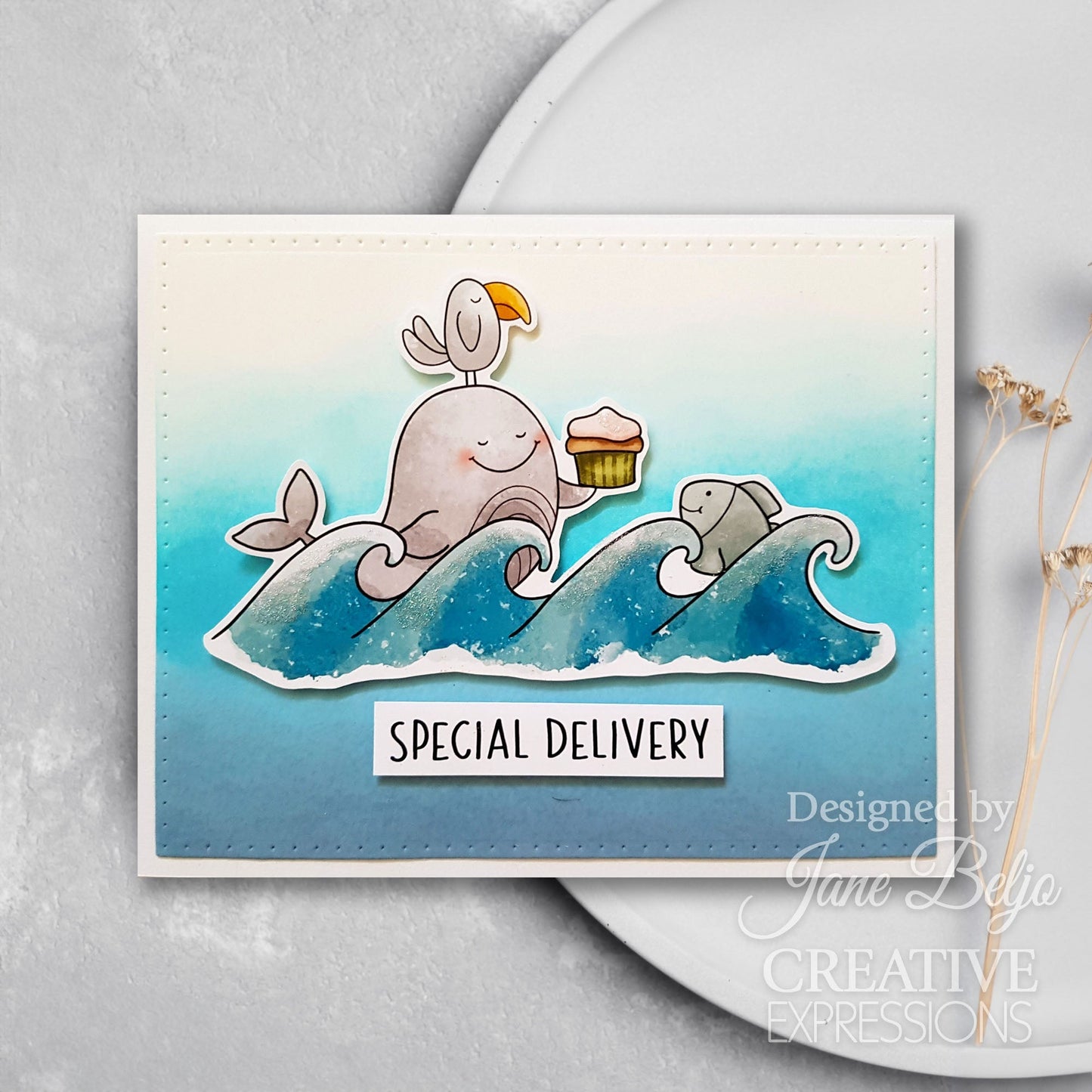 Creative Expressions Jane's Doodles Special Delivery 6 in x 8 in Clear Stamp Set