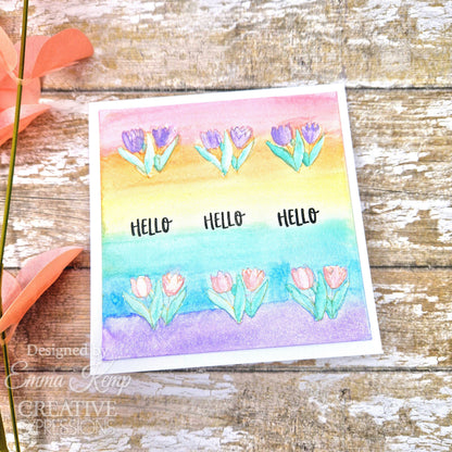 Creative Expressions Jane's Doodles Rain or Shine 4 in x 6 in Clear Stamp Set