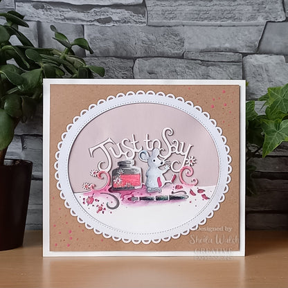 Creative Expressions Paper Cuts Just To Say Edger Craft Die