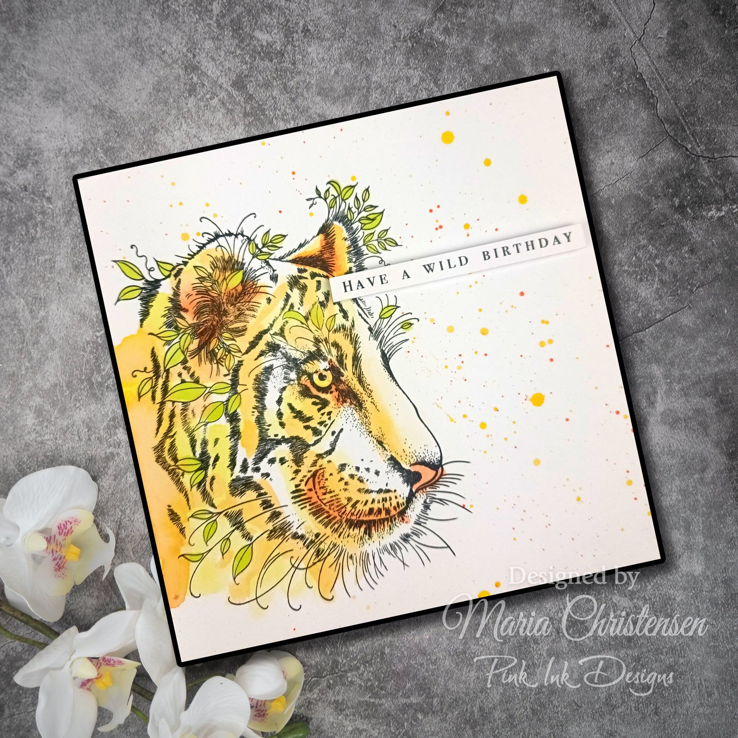 Pink Ink Designs Sher Khan 6 in x 8 in Clear Stamp Set