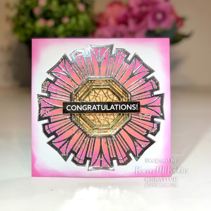 Creative Expressions Sue Wilson Art Deco Collection Rosette Craft Die