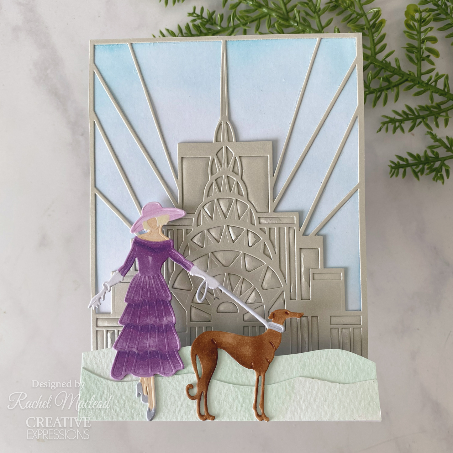 Creative Expressions Sue Wilson Art Deco Elegant Stroll Craft Die